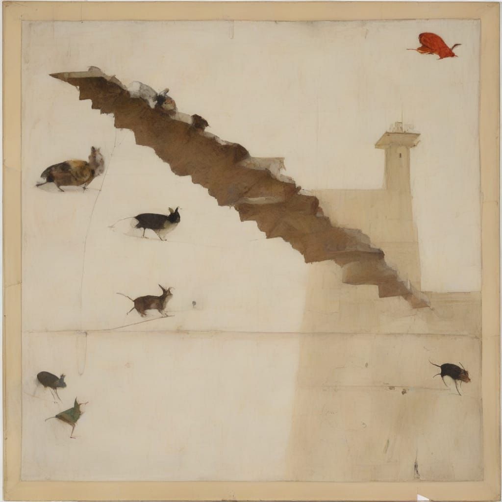 Flying Mice: An Artistic Fusion of Styles