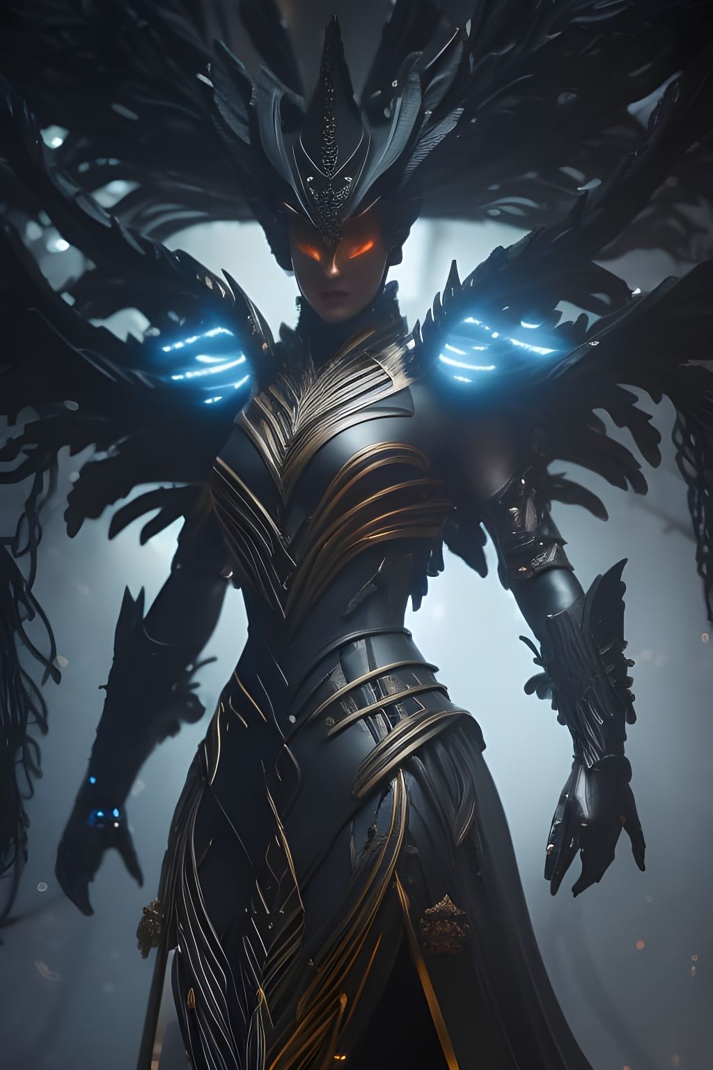 Magical Tree in Lava: Detailed Digital Art