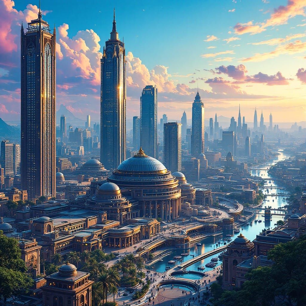 Terra's Futuristic Metropolis Unfolds