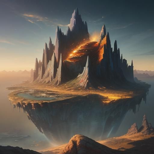 Borderless World Map in Sci-Fi Concept Art