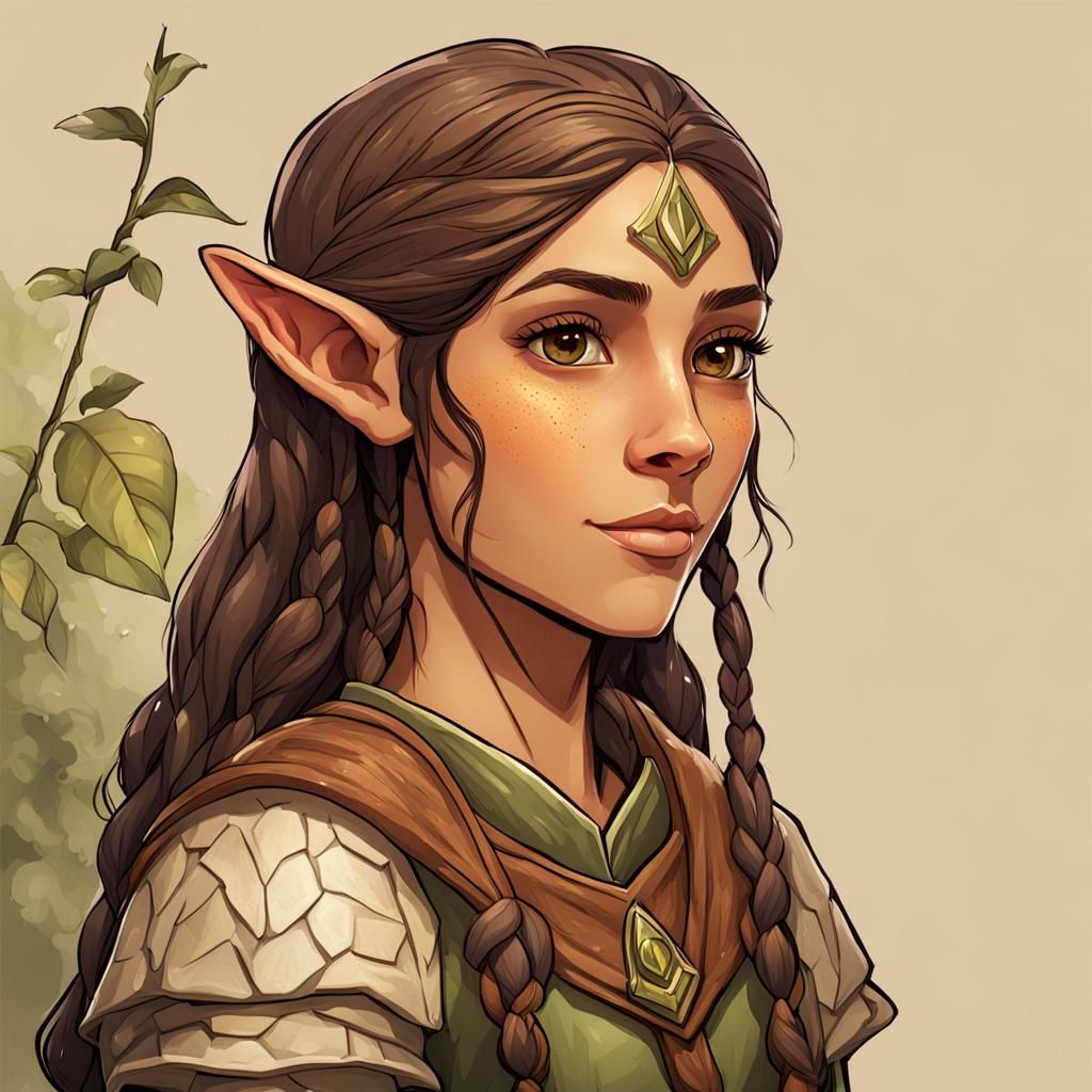 Female Wood Elf Portrait