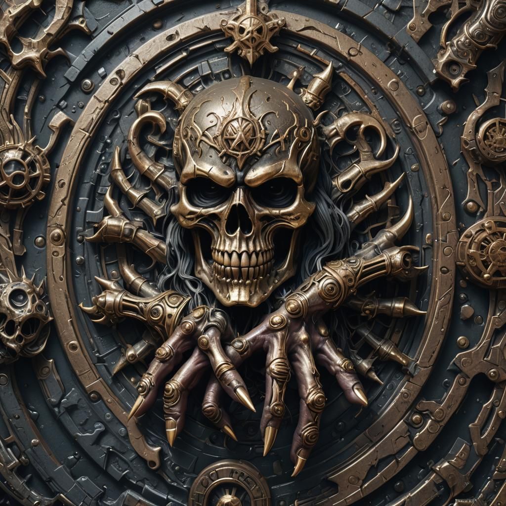 Motörhead Hand: Detailed Matte Painting in 8K