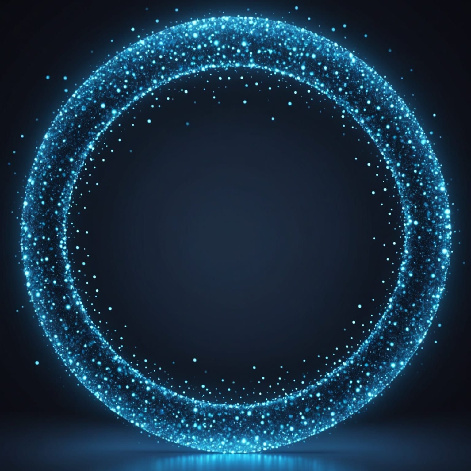 Glowing Arcane-Style Circle with Glittering Border