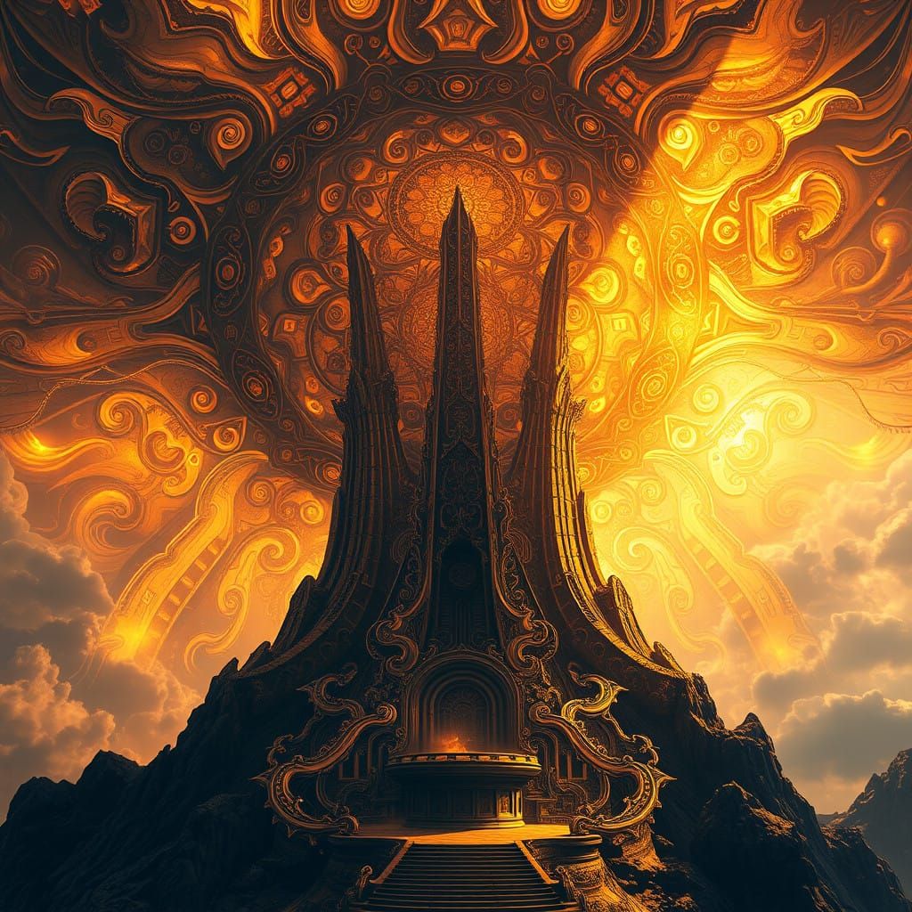 Majestic Excellence in Vibrant Surrealist Style