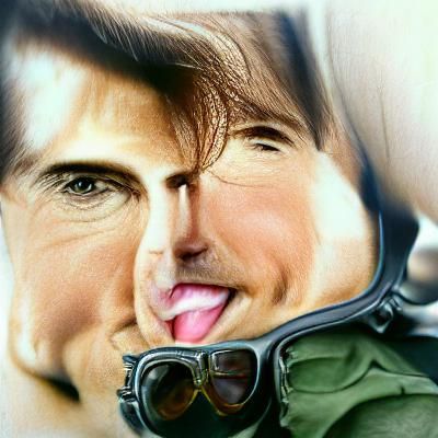 AI Generated Portrait of Tom Cruise