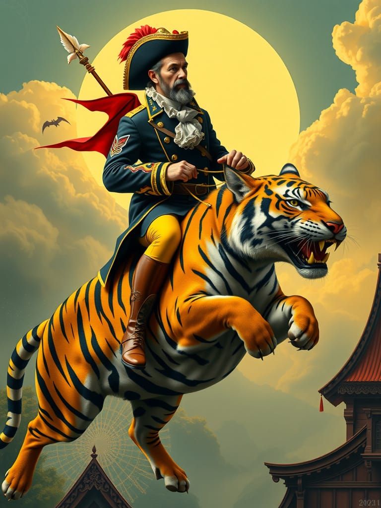 Baron Munchausen Rides a Devilish Tiger in Arcology