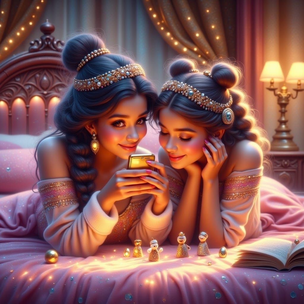 Snow White and Belle's Dreamlike Chat