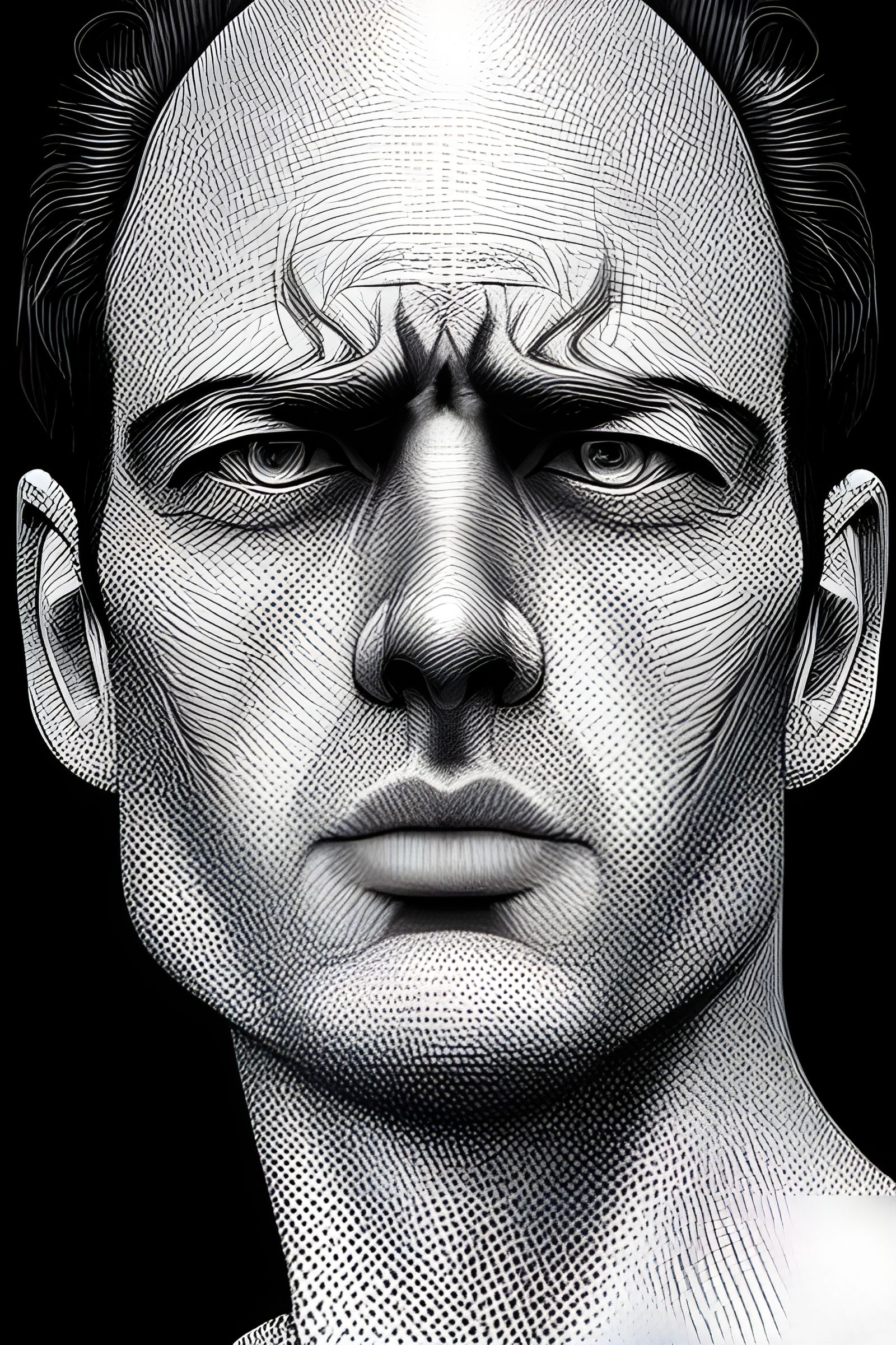 Hyperrealistic Pen Portrait in 8k Resolution