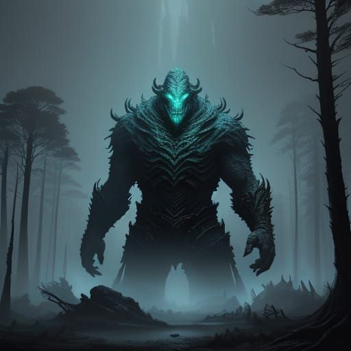 Mystical, Ancient Monster Emerges in a Ruined, Fantastical L...