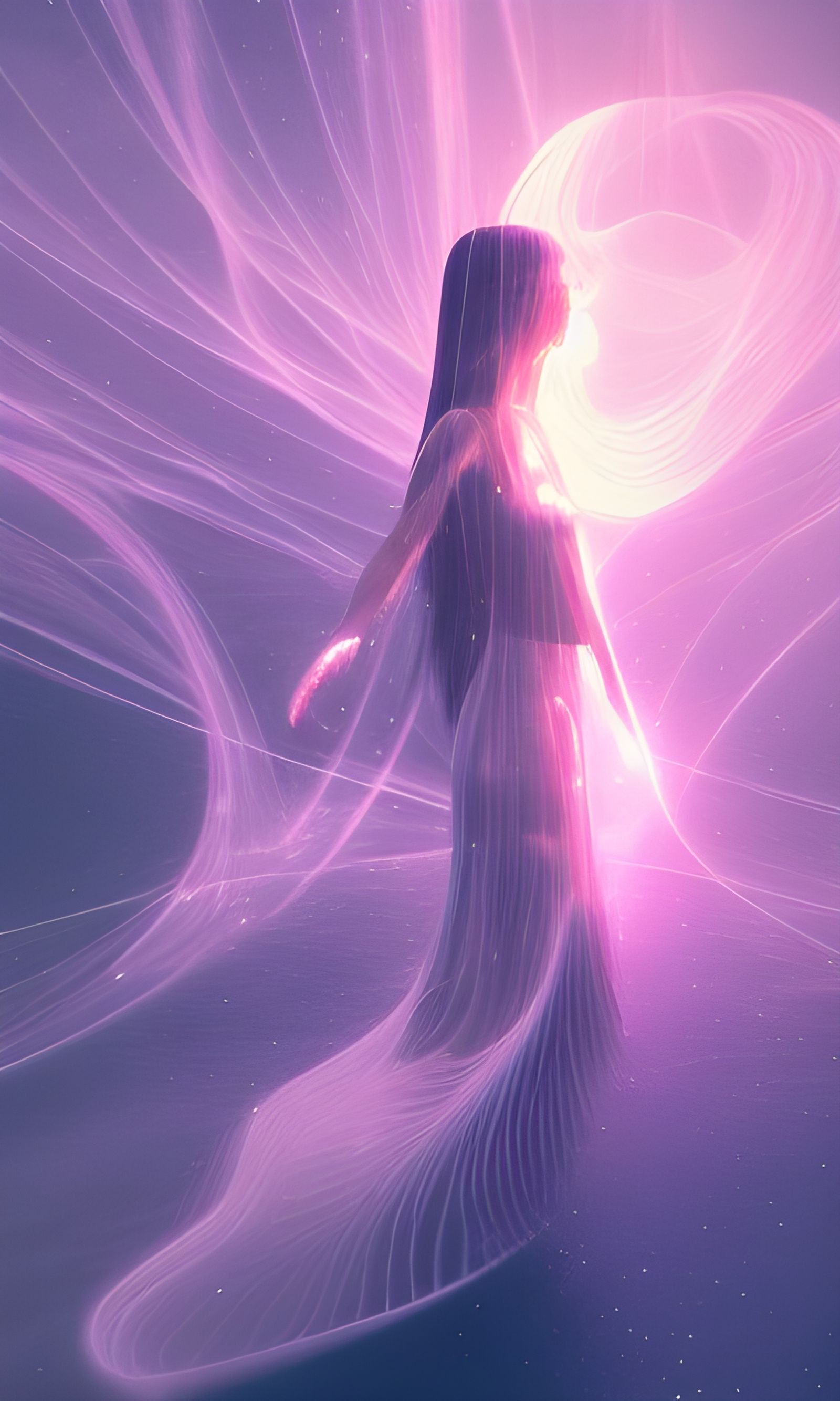 Otherworldly Astral Paradise with Magic Spells