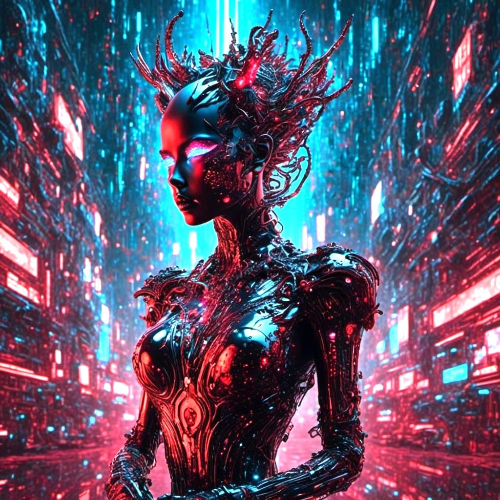 Glitch in the Matrix: Rococo-Horrorcore Digital Art