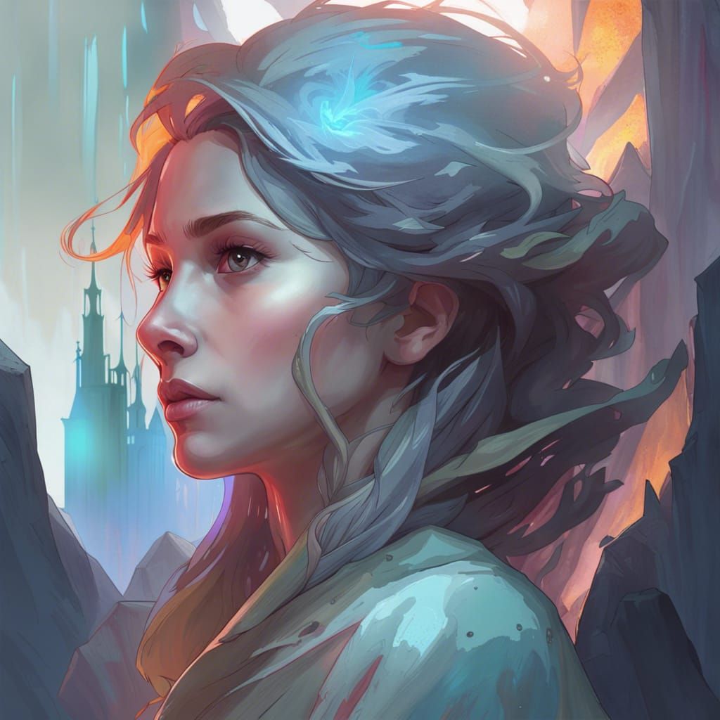 Glowing Kingdom in Ghost Valley: Hyperdetailed Concept Art