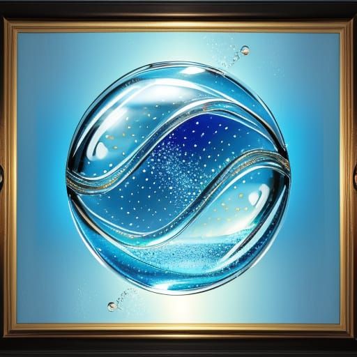 Surreal Glass Bubbles in Salvador Dali Style