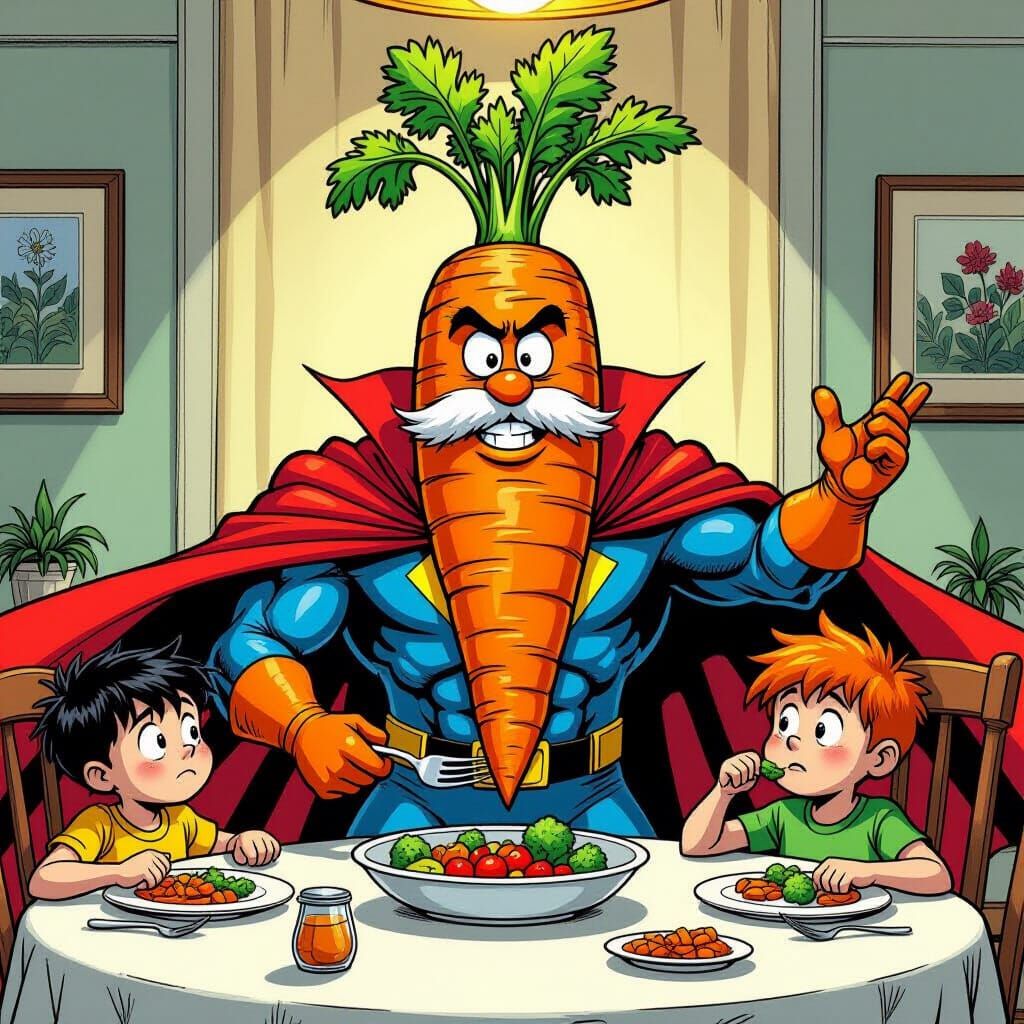 Captain Carrot - Vegetable enforcer!