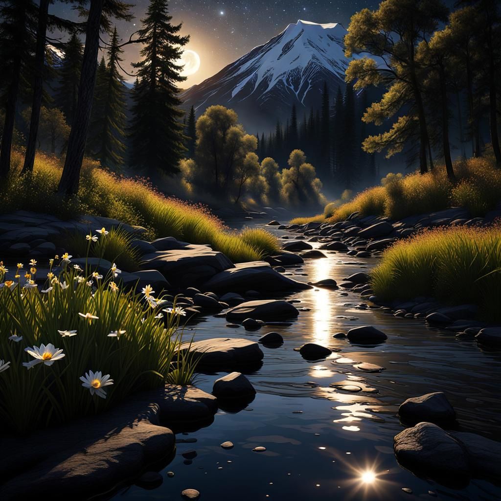 Four Seasons Surreal Splash Art in Bottles