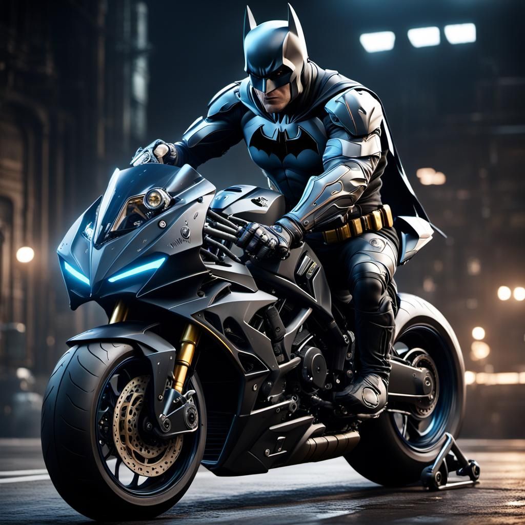 Batman Superbike Concept Art in Unreal Engine 5