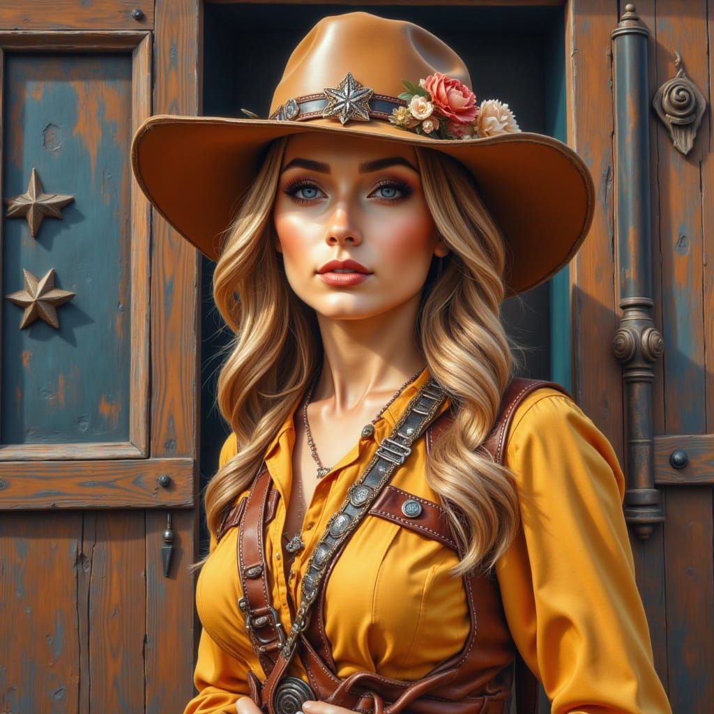 Western woman portrait