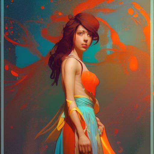 Winnie: Hyperdetailed Concept Art in Art Nouveau Style