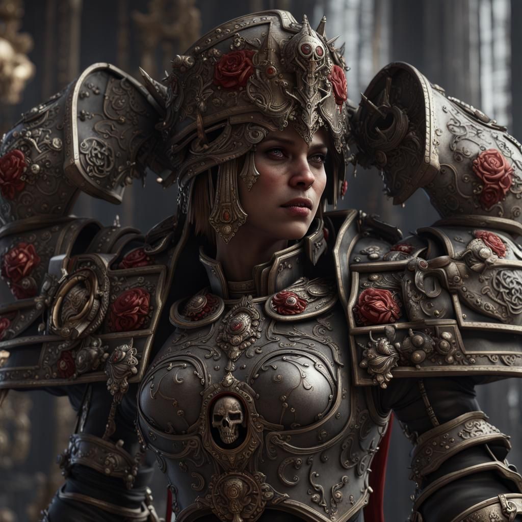 Adepta Sororitas: Intricate Warhammer 40k CG Masterpiece