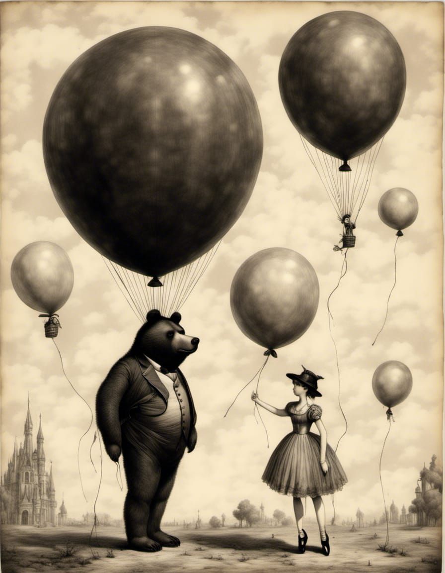 Balloons as Whimsical Transportation