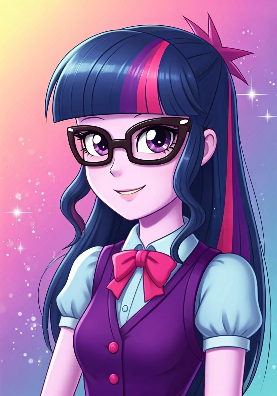 Magical Girl Twilight Sparkle in Dreamy Pastel Hues