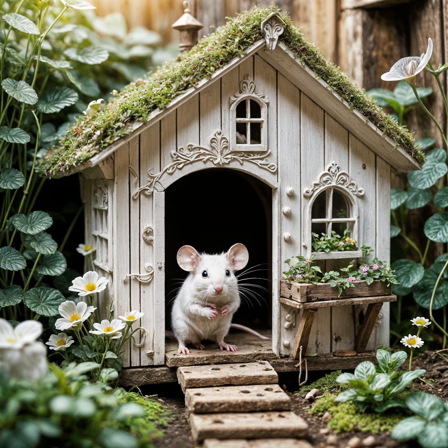 Ornate Mouse House in Gardener's Shed