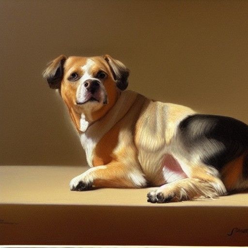 Dog Bowl as Oil Painting by James Gurney