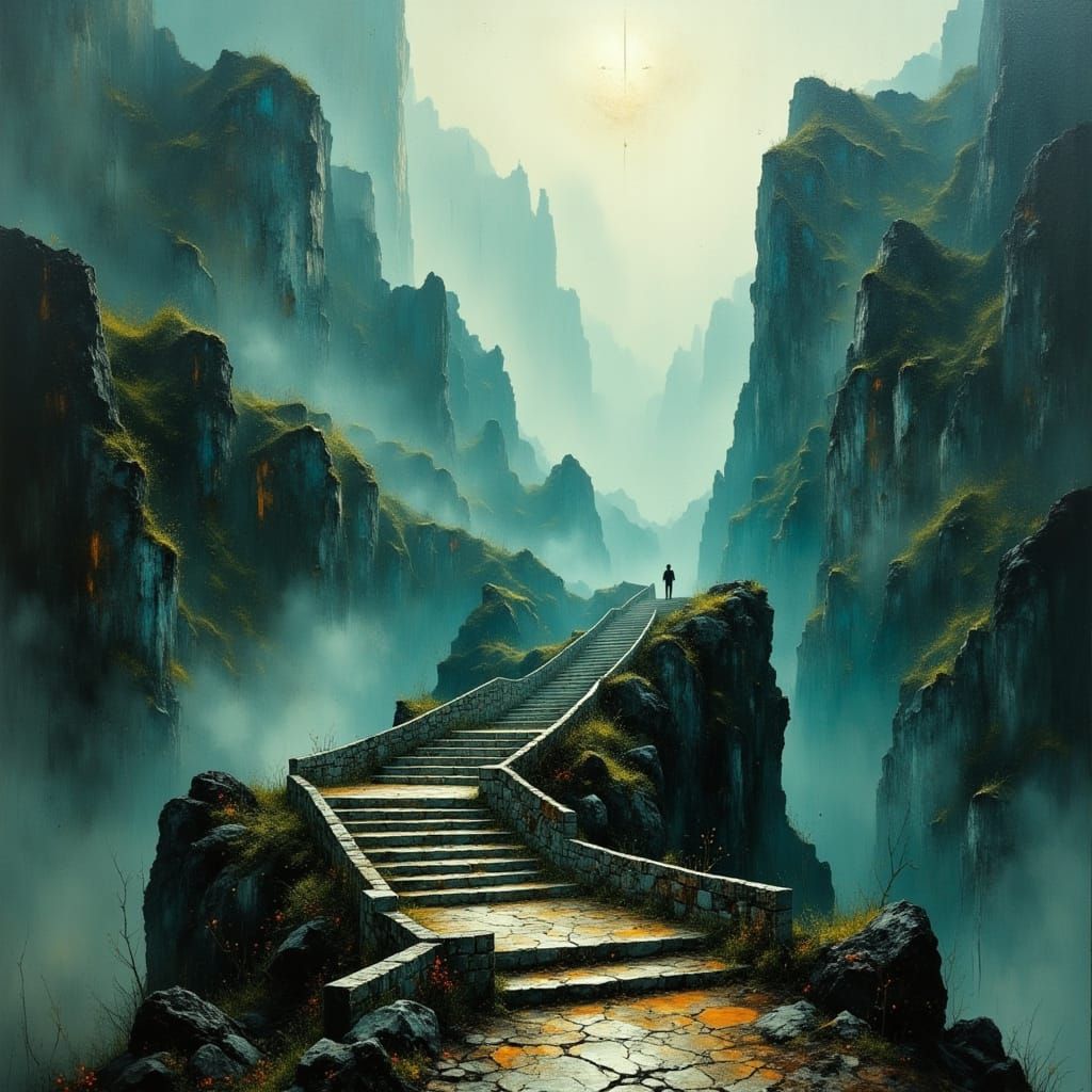 Mountain staircase