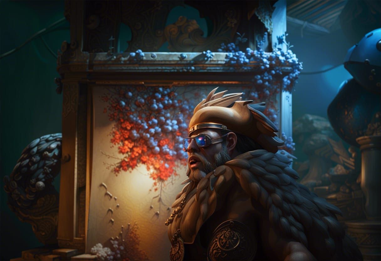 Epic Cinematic Scene in Detailed 3D Game Graphics