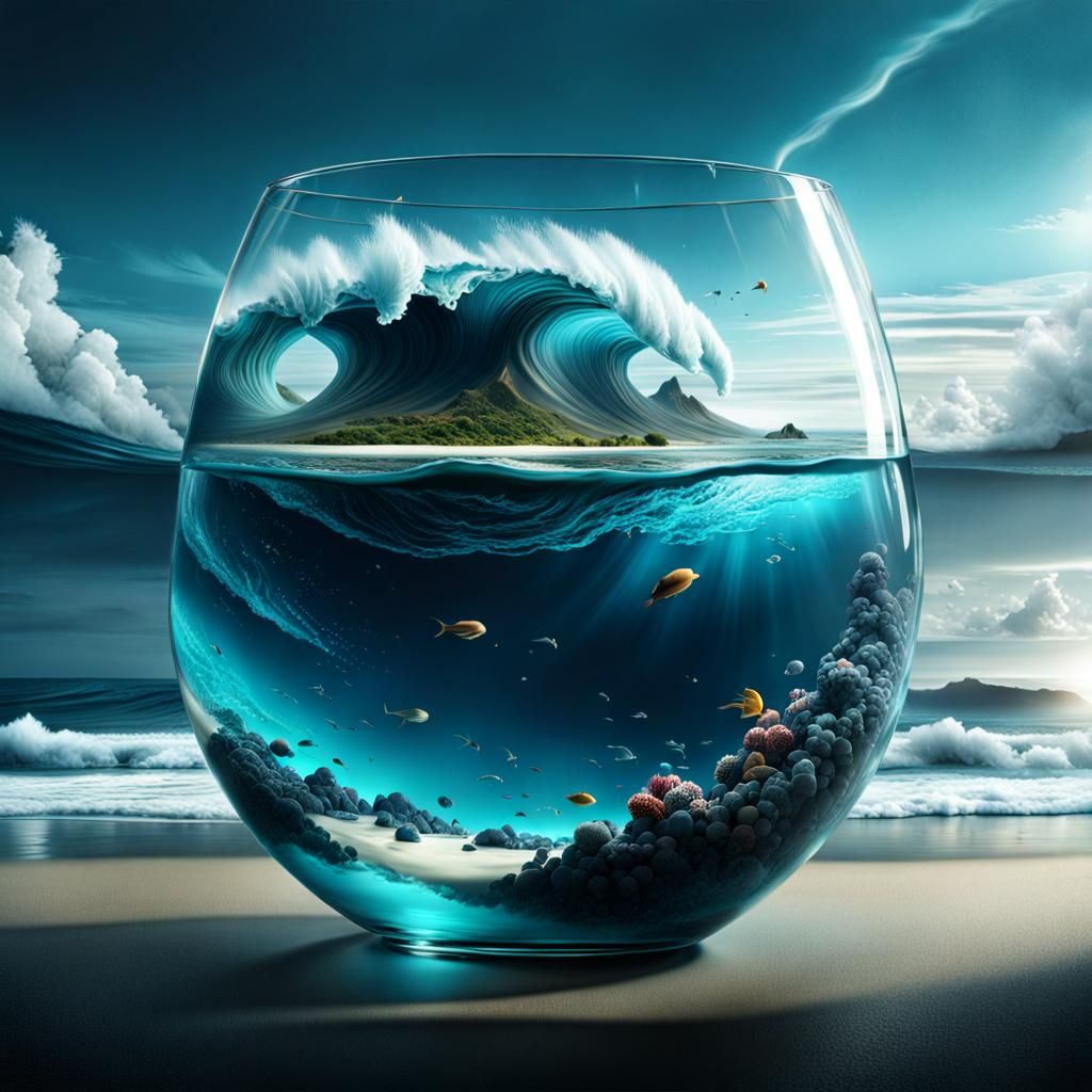 The sea in a glass