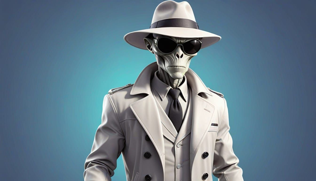 Intricate Spy in Full Gear: A Cyberpunk-Style Concept Art Pi...