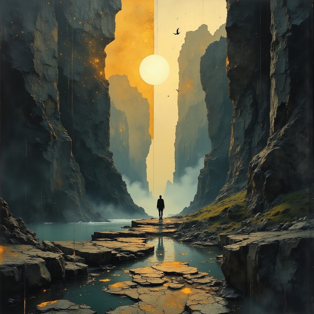 Ethereal Landscape Unfolds Beyond Reality's Threshold