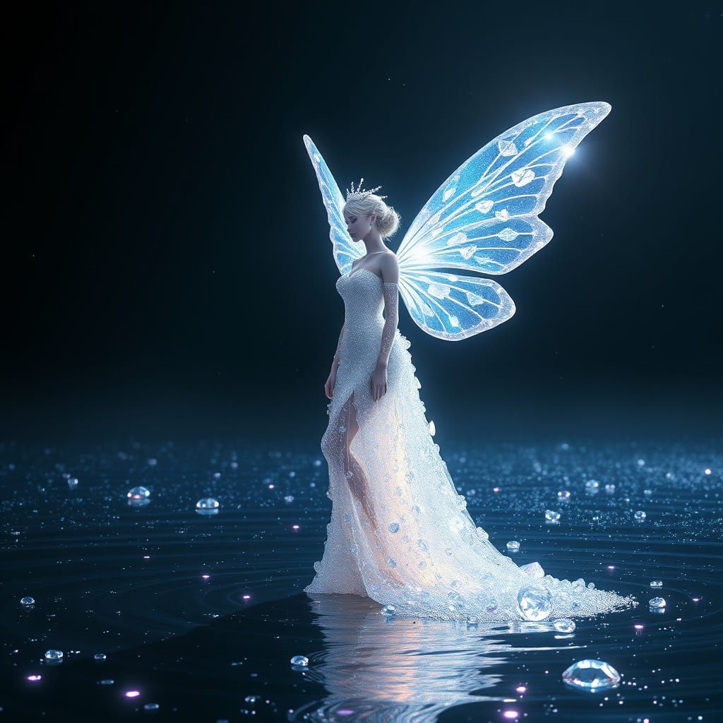 Luminous Fairy Goddess of the Cosmic Ocean