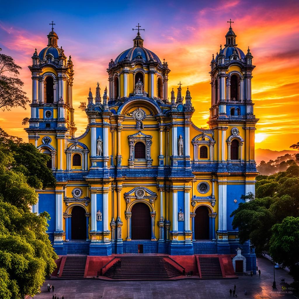 Catedral Virgen De Sauyapa Sunset: Award-Winning Photography