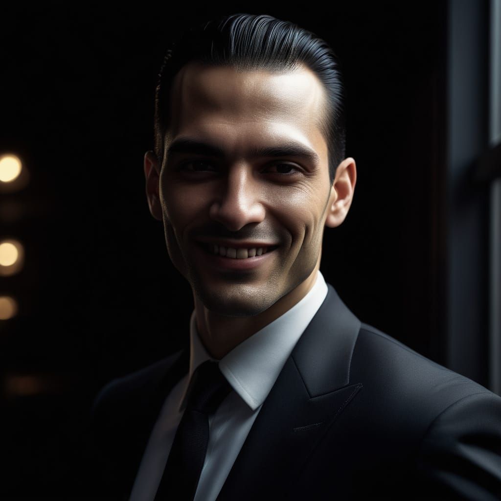 Ashen Vampire in 1990s Business Attire