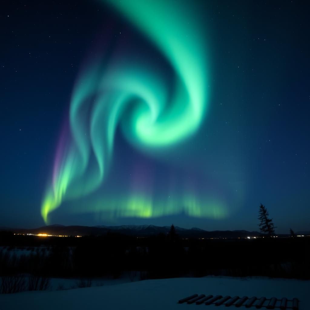 Heart-Shaped Aurora Borealis Lights Up Night Sky