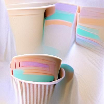 Pastel Coffee Cup Still Life
