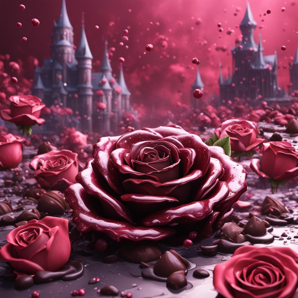 Chocolate Rose: Detailed Matte Painting