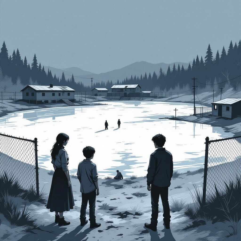 Dystopian Juvenile Jail in Dry Lakebed