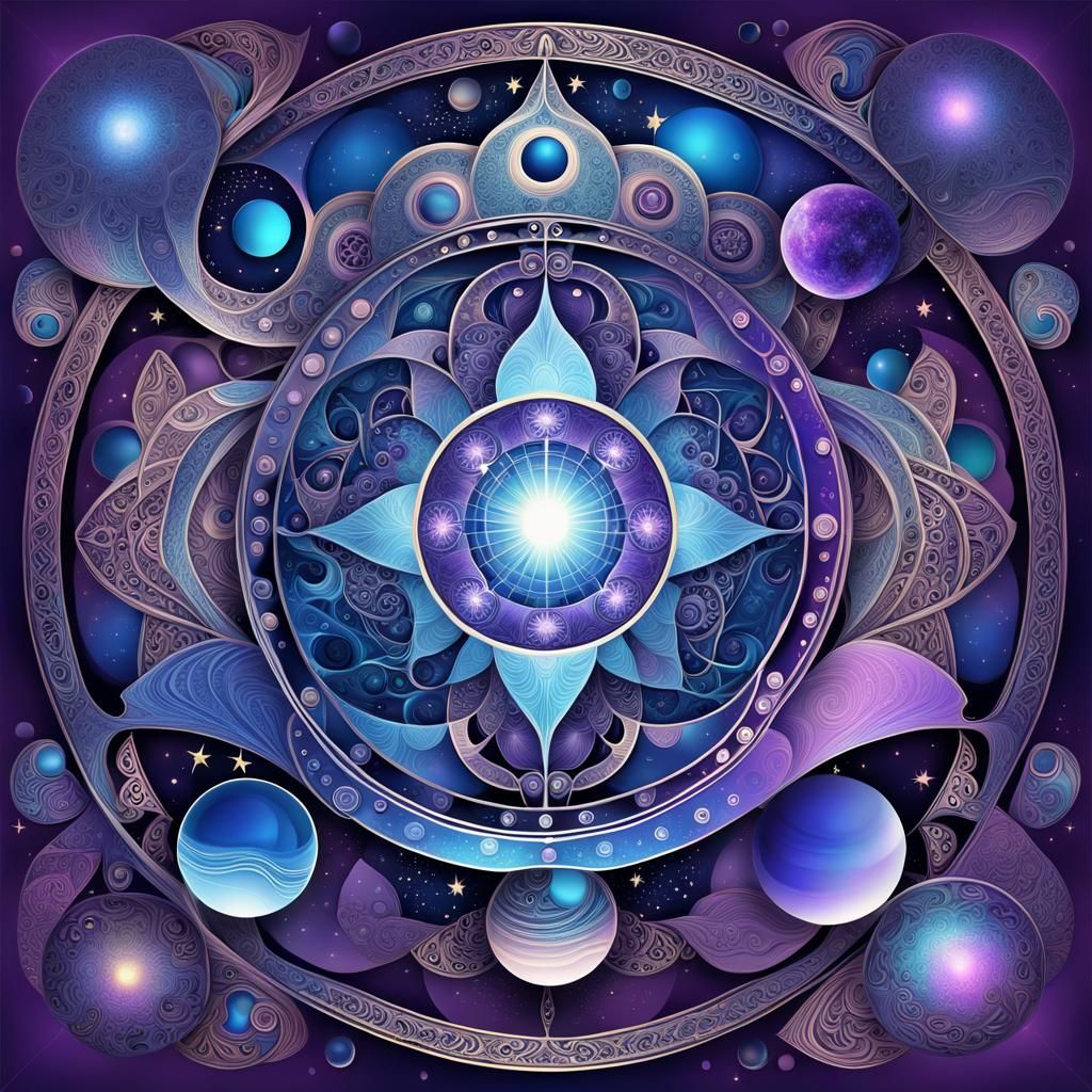 Surreal Mercury in Libra Fractal Art