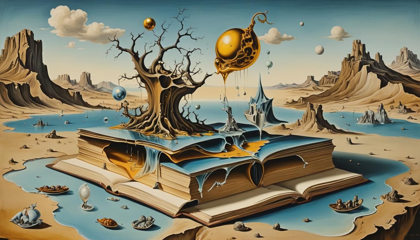 Surreal Pop-Up Books in Salvador Dali Style