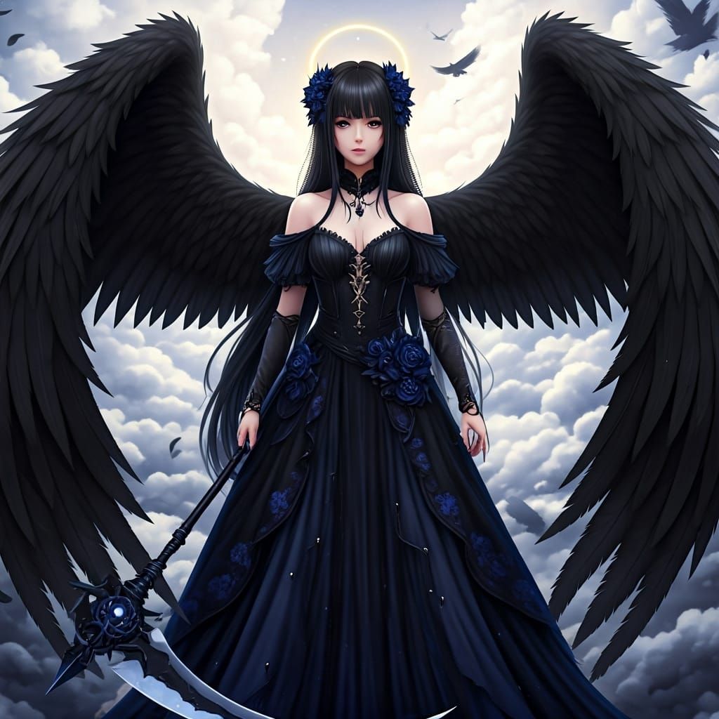 Fallen Angel's Vengeance in Heaven: Anime Art