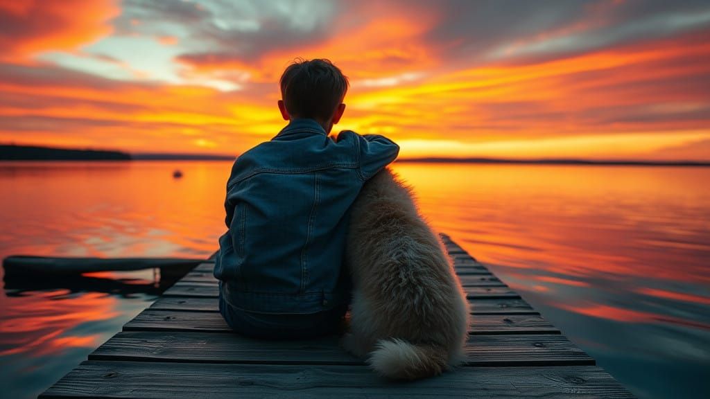 Ethereal Sunset Serenade on Weathered Pier