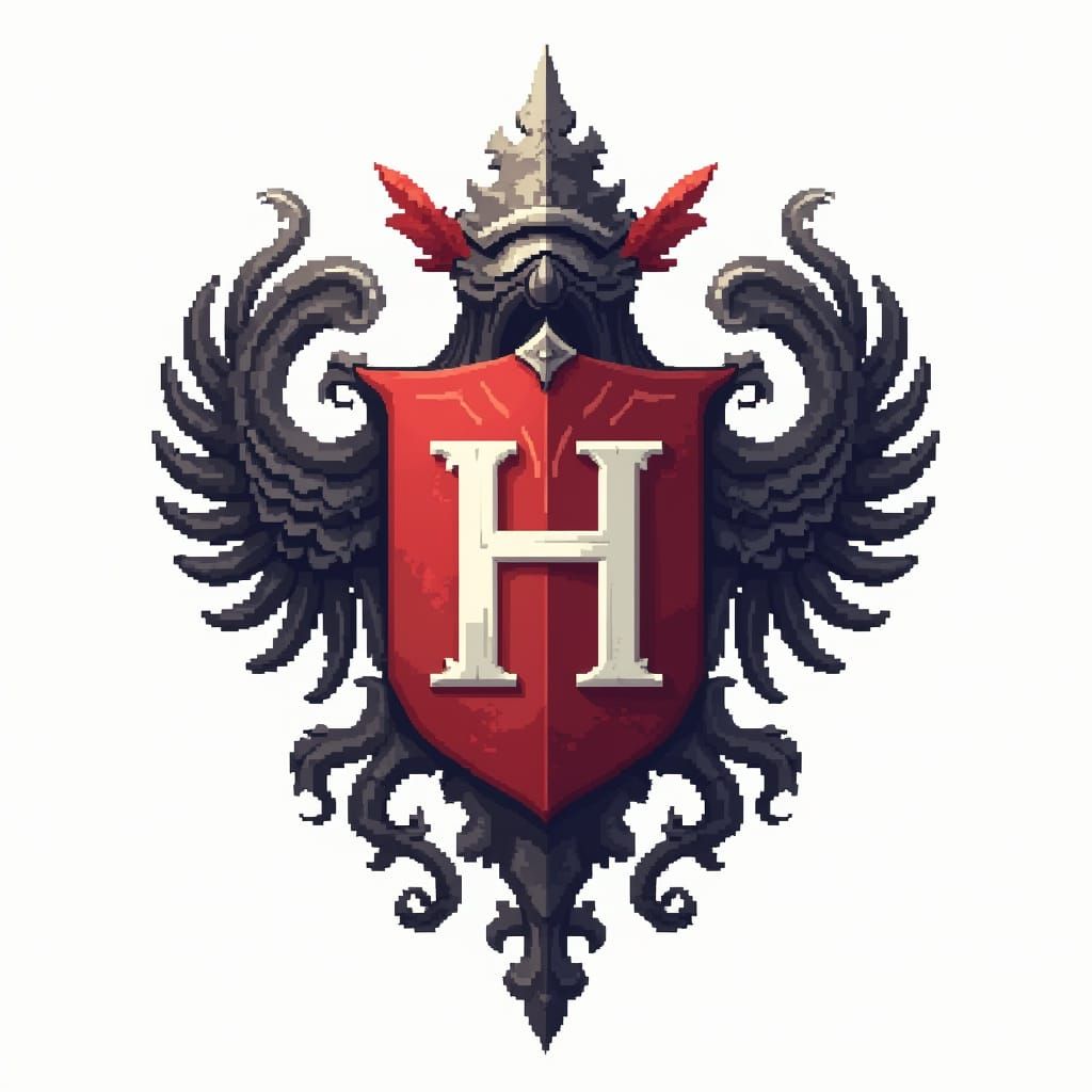 Pixel Art Coat of Arms for Kingdom of Hastik