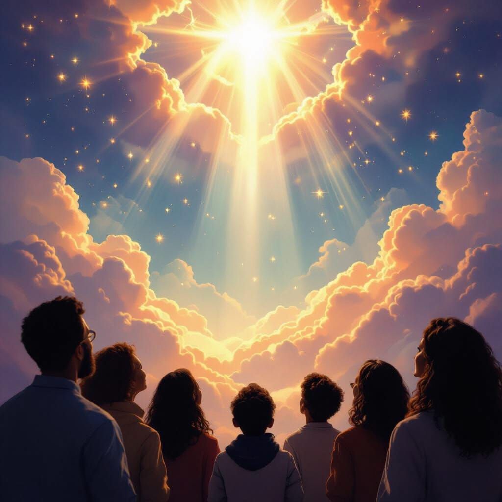 Divine Miracles Performed by God in Ethereal Light