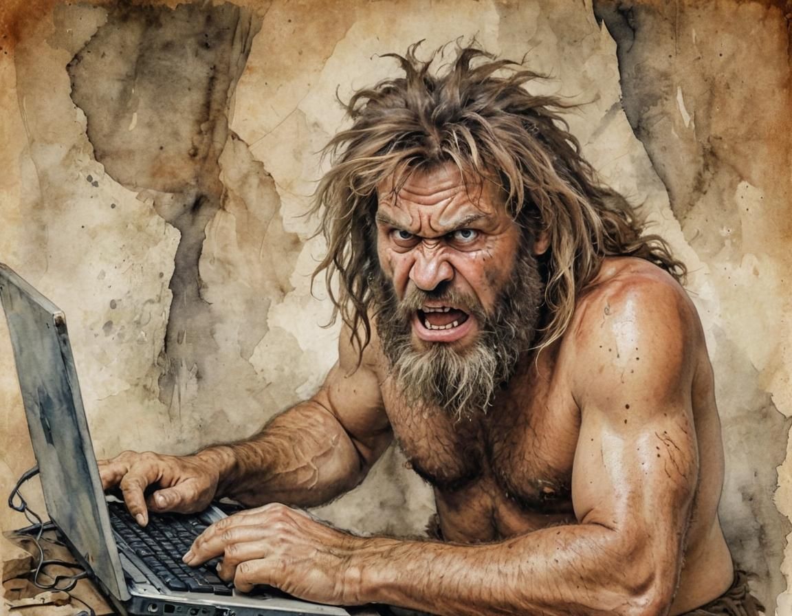 Home Office for Mr Caveman