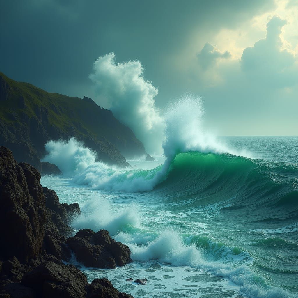 Raging Seas: Detailed Matte Painting