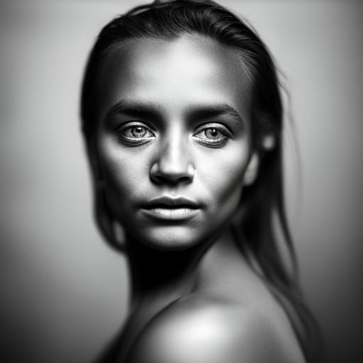 Intense Portrait in Street Photography Style