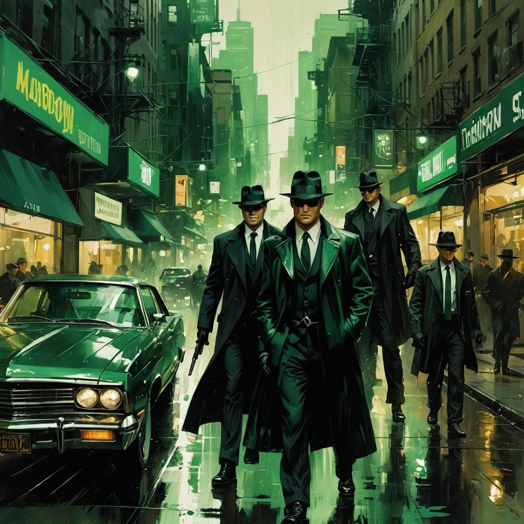 The Green Hornet in Jeremy Mann Style
