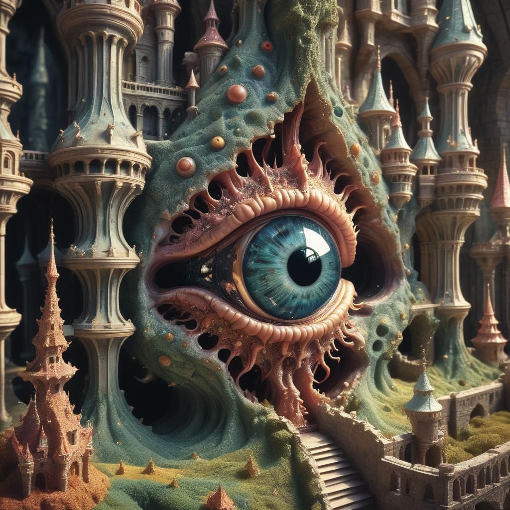 Glittering Codex Seraphinianus Castle